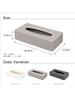Taiwa Tissue Case Satin Gray Simple Wide Opening for Easy Access Pearl Feel Made In Japan Shabi SB-IT-SG