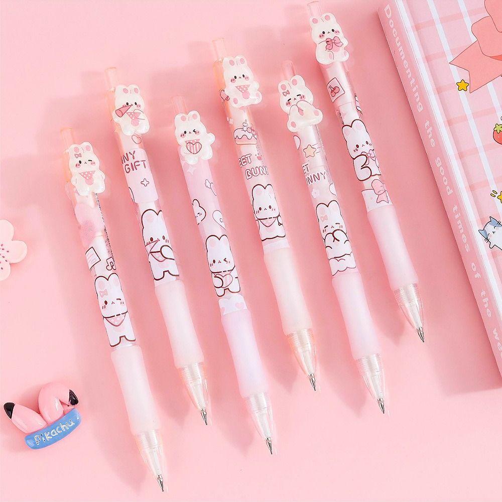 Press Pen Automatic Pencil Cute Bear Writing Pencils Office Supplies Mechanical Pencil Kids Gift