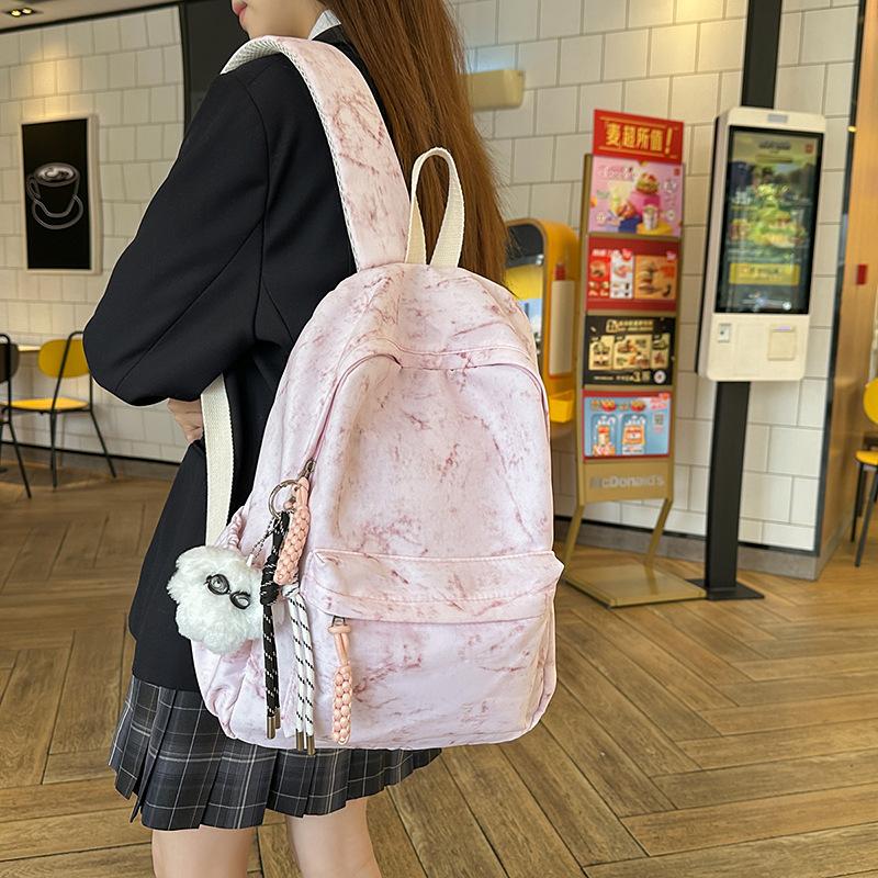 School bag for female junior high and high school students Korean version large versatile backpack female college student computer travel backpack