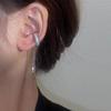 New Fashion Silver Color Cilp Earrings Tassel Ear Cuff Non Piercing Earring 2025 Trendy Punk Design Female Long Ear Clip Jewelry