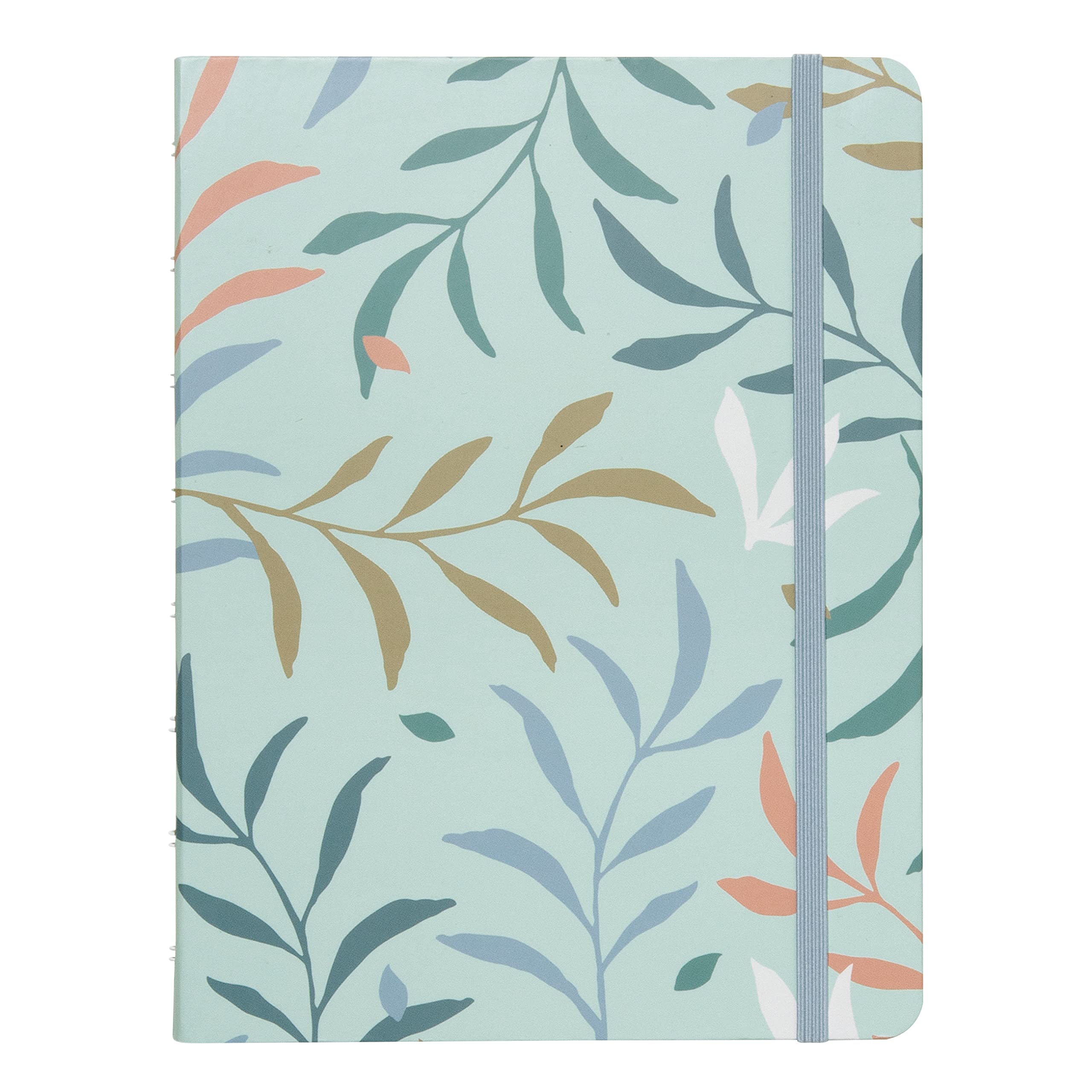 

Filofax Botanical Collection Refillable Notebook, A5 Size, 112 Lined Pages, 56 Refillable Pages, Mint (B179519U)