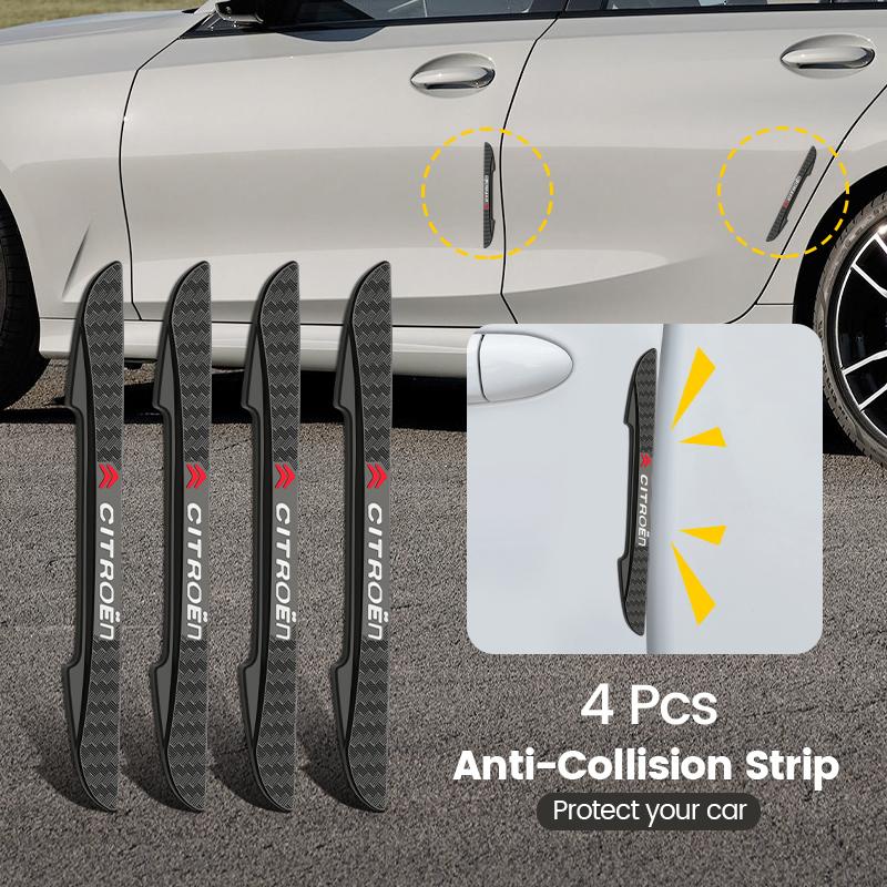 ASX2 Bumper Anti-collision Strip Car Door Edge Anti-Scratch Protector Stickers For Citroen C1 C3 C4 Grand Picasso C4L C5 C6 C8 VTS