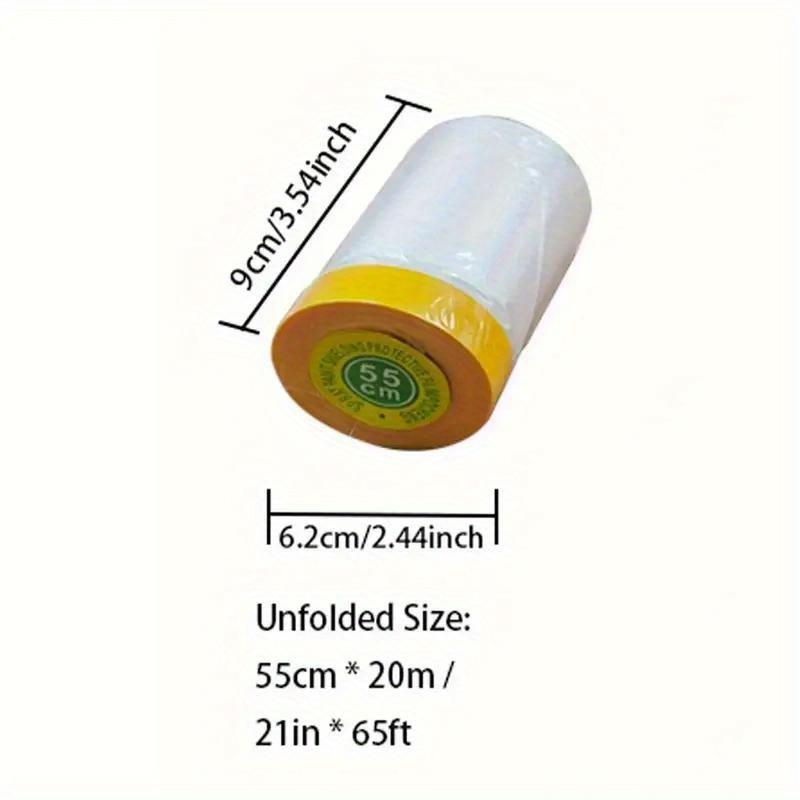 

Предварительно проклеенная защитная пленка, прозрачная пластиковая пленка, пластиковые защитные покрытия для покраски, автомобильная техника, пластиковая пленка для покрытия покраски дома 55cm*20m / 21in*65ft