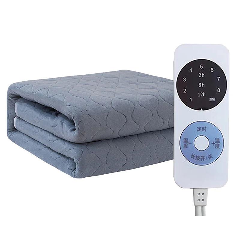 High Quality Intelligent Electric Heating Blanket 2/6/8/12 Hours 4-Speed Timing Winter Home Warming Thickened Heating Bed Sheets