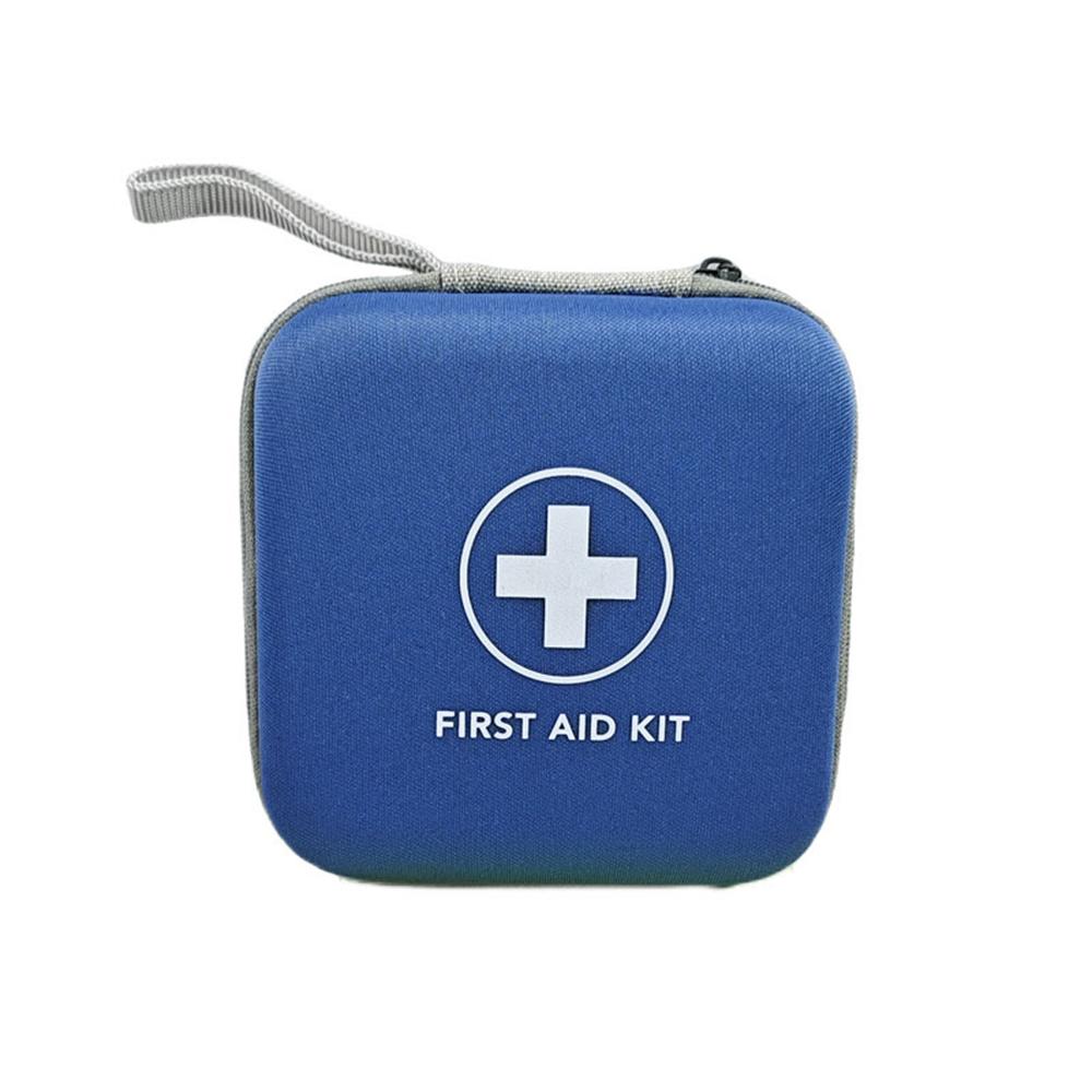 

EVA hard shell medical supplies storage bag, travel essential first aid kit, home care supplies storage box синій