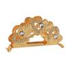 Golden Metal Napkin Holder Exquisite Light Luxury European Style Zinc Alloy Table Napkin Organizer for Kitchen Dinner