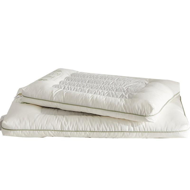 Ultra Low Profile Buckwheat Hull Pillow Neck Support Single Bed Cotton Cover Hypoallergenic Thin Adults