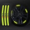 20Pcs Sports Reflective Sticker Wheel Hub Rim Stripe Decal Strip Car Accessories