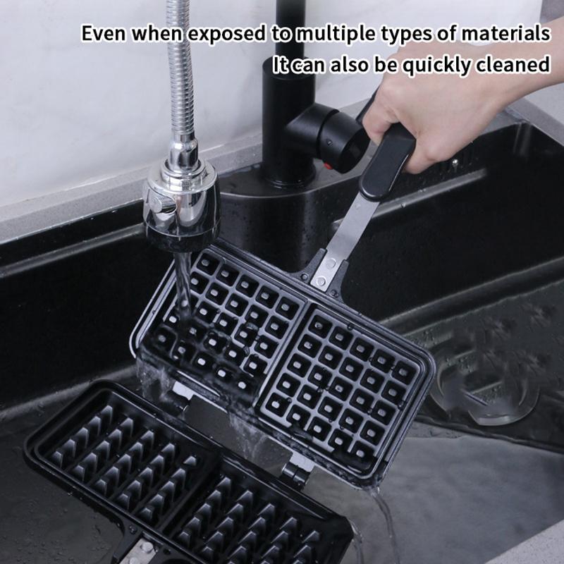 Breakfast Waffle Cake Baking Maker Pan Bubble Egg Pan Nonstick Bread Toast Frying Pan Double Side Kitchen Cooking Tool Portable