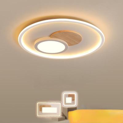 Lámpara de techo Led moderna y minimalista para dormitorio, luz nórdica para sala de estar, lámpara redonda ultrafina para habitación, lámparas inteligentes