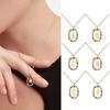 New 925 Sterling Silver Gold Letters A - Z Initial Necklace Zirconia Letter Pendant Long Chain Say My Name Fine Jewelry