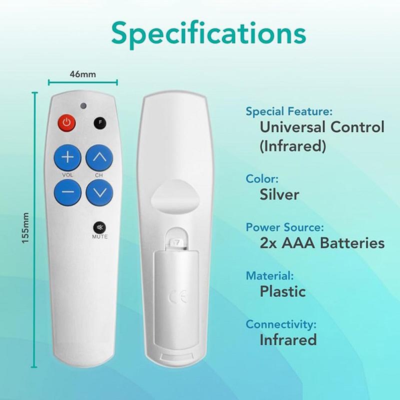 1 Piece Smart Ir Learning Controller 7 Big Buttons Universal Learn Remote Control Clone Copy For Tv Cd Dvd Stb Dvb Hifi Tv Box