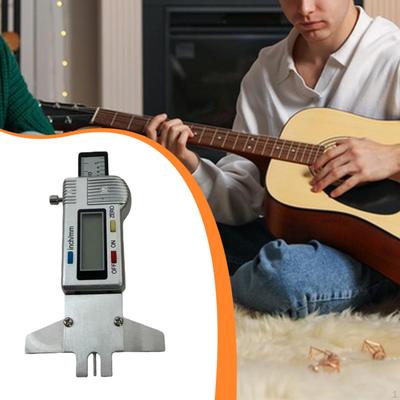 Gitarrensaite Höhenlineal Messschieber Aluminium Tragbar Digitalanzeige Geigenbauer Werkzeug