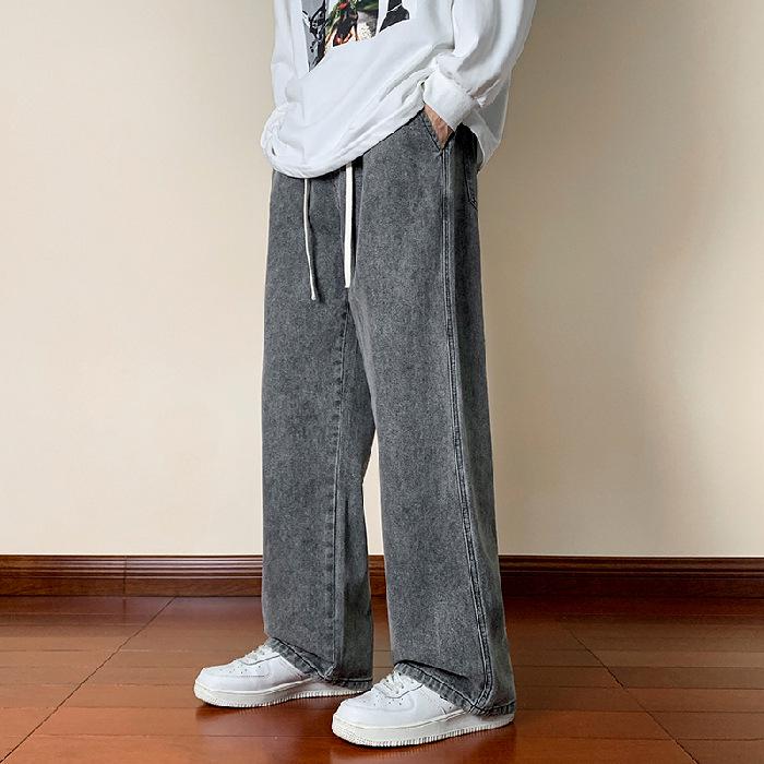 

Мужские ретро джинсы широкого кроя - Весенне-осенний повседневный уличный стиль 3XL