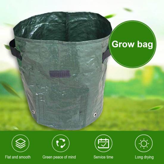 Garden Plant Grow Bag with Reinforced Handle Excellent Drainage Easy To Transport Breathable Reusable Plant Growing Bag