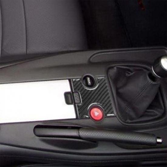 Carbon Fiber Hazard Light Button Cover Trim For 2004-2009 Honda S2000 Type B