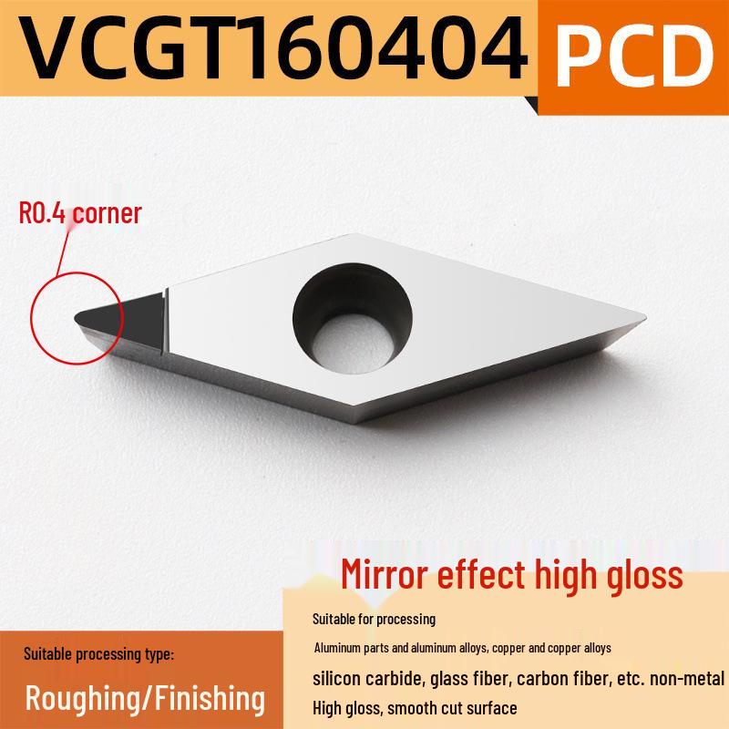 35° Diamond Blade CNC Lathe Inserts VCGT160404 VBGT110302 for Aluminum