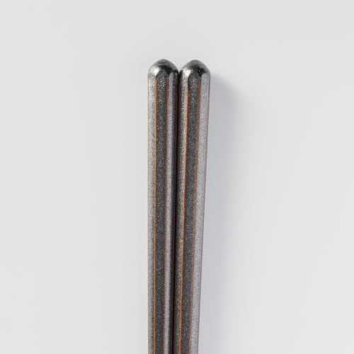 Wakasa Lacquer Chopsticks, Octagonal, Brown, Natural Wood, Dishwasher Safe, 25cm, Made in Japan, Product Number 264680