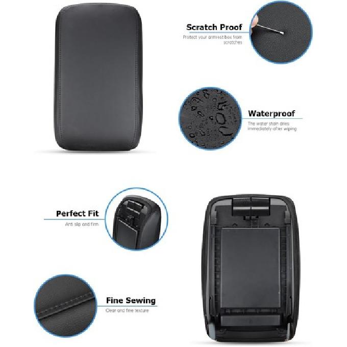 For 2025 Outback Accessories Car Center Console Cover for Outback Black Stitches