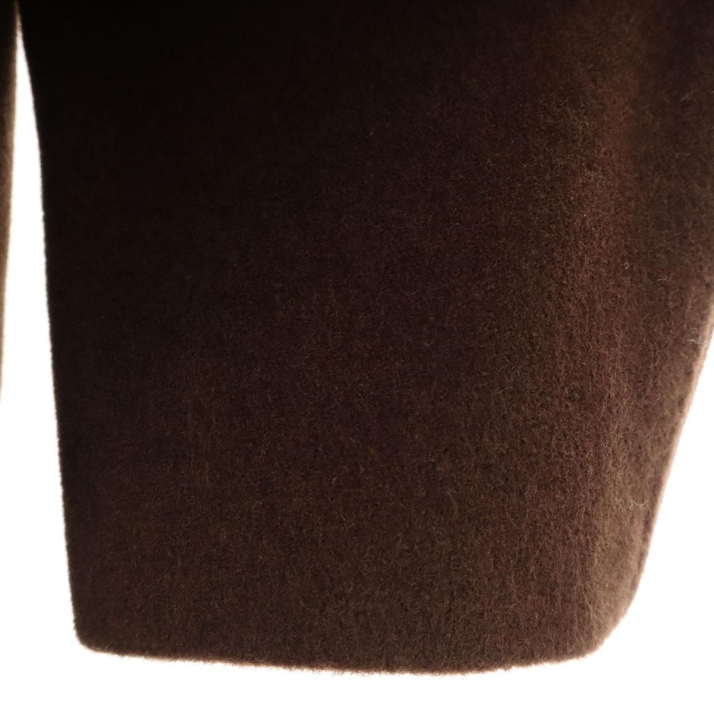 Herno Płaszcz ze stójką ze stali nierdzewnej z mieszanki kaszmiru Wyprodukowano we Włoszech 42 Brązowy Kobiety Używany