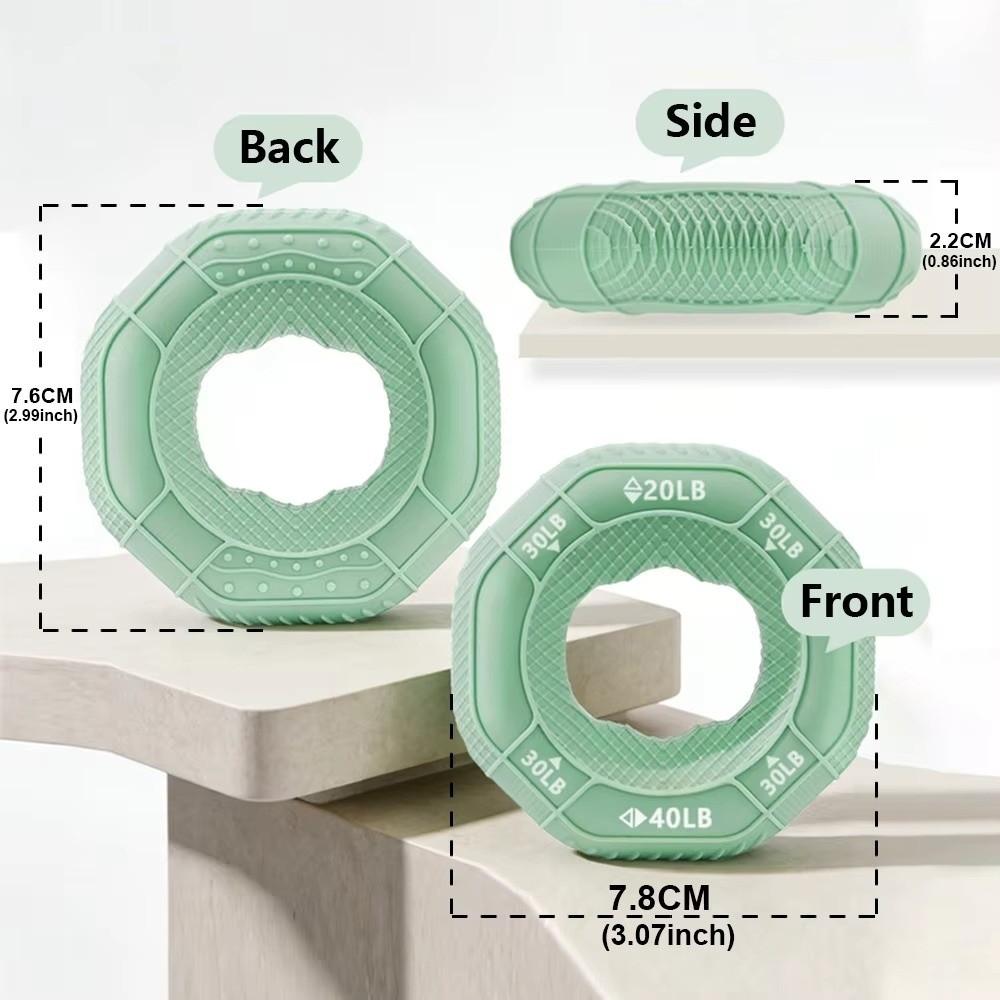 10LB-90LB Finger Trainer Ring Silicone Hand Exercise Ring Durable Hand Gripper Ring Stress Relief