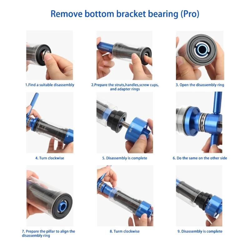Professional Removal Tool Kit for BB86/BB30/BB91 Bottom Bracket Install and Removal Tool Kit Bike Bottom Bracket Remover