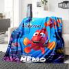 Custom Name Nemo Adventure Flannel Blanket For Super Soft Cute Comfort Blanket For Travel Bedding Couch Sofa Blanket