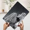 Anime Girl in Rain Black and White Poster Customized Wall Art Vintage Metal Signs Retro Tin Plaque for Man Cave Coffee Bar Decor