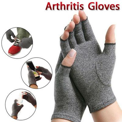 1 paar Winter Kompression Arthritis Handschuhe Rehabilitation Fingerlose Handschuhe Anti Arthritis Therapie Handschuhe Handgelenk Unterstützung Armband