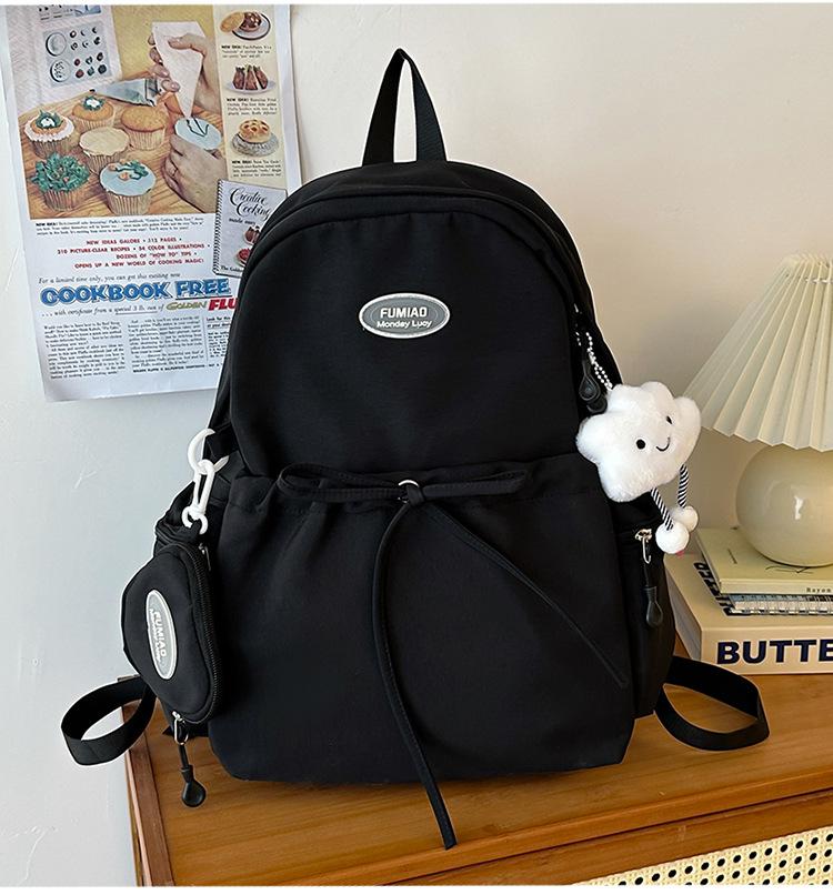 Schoolbag Cute Girl Small Fresh Schoolbag Female Ins Campus Junior High School Girl High School College Student Backpack Travel Backpack