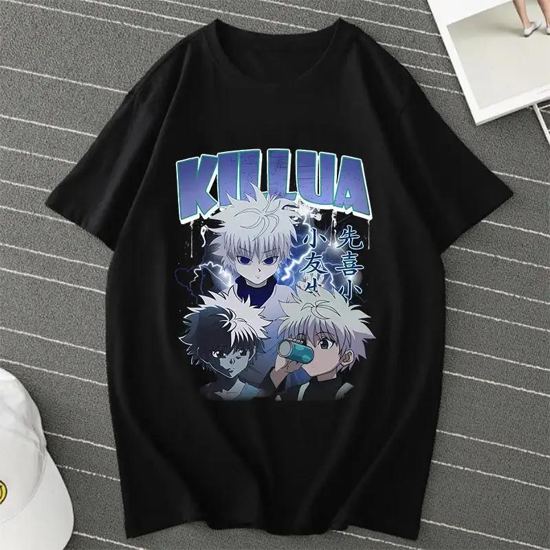 Anime Hunter X Hunter Killua Zoldyck T Shirt Men Women Fashion Harajuku Short Sleeve Crew Neck Plus Size Unisex T Shirt 70254