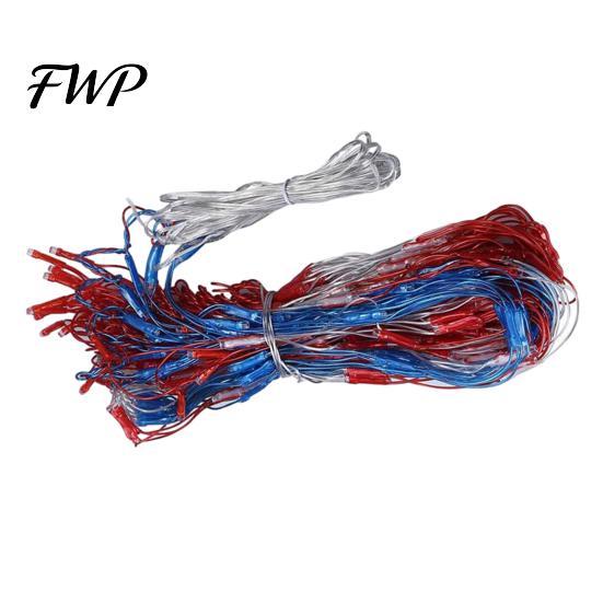 Ultra-bright LED Flag Net Light American with 420 Ultra Bright LEDs Waterproof String Indoor Outdoor Lights for Yard Garden Memorial Day Independence