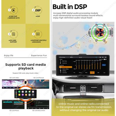 10.26inch Android Auto Wireless Carplay For Universal GPS Car Radio Stereo Player Support Mirror Link FM BT Intelligent Systems