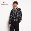 Armani Exchange Men's All-Over Print Logo Crewneck Sweatshirt
