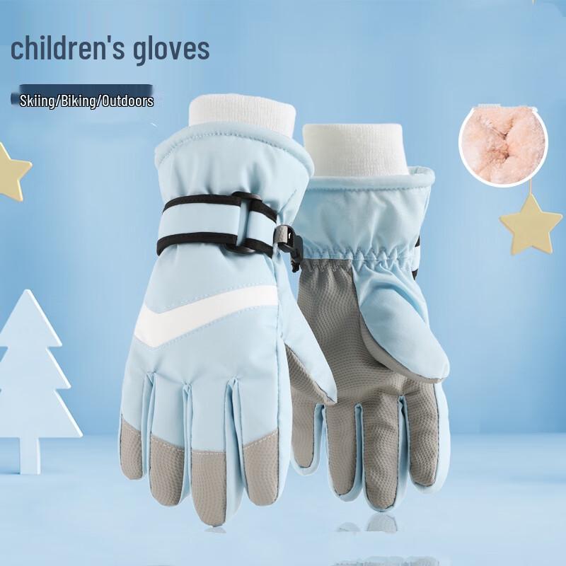 Tingbai Kids  Winter Ski Gloves with Touchscreen