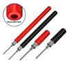 Pack of 5 Electrical Test Probes with Color Coding Multimeter Test Leads Set 2 Size for Easy Polarity Identification