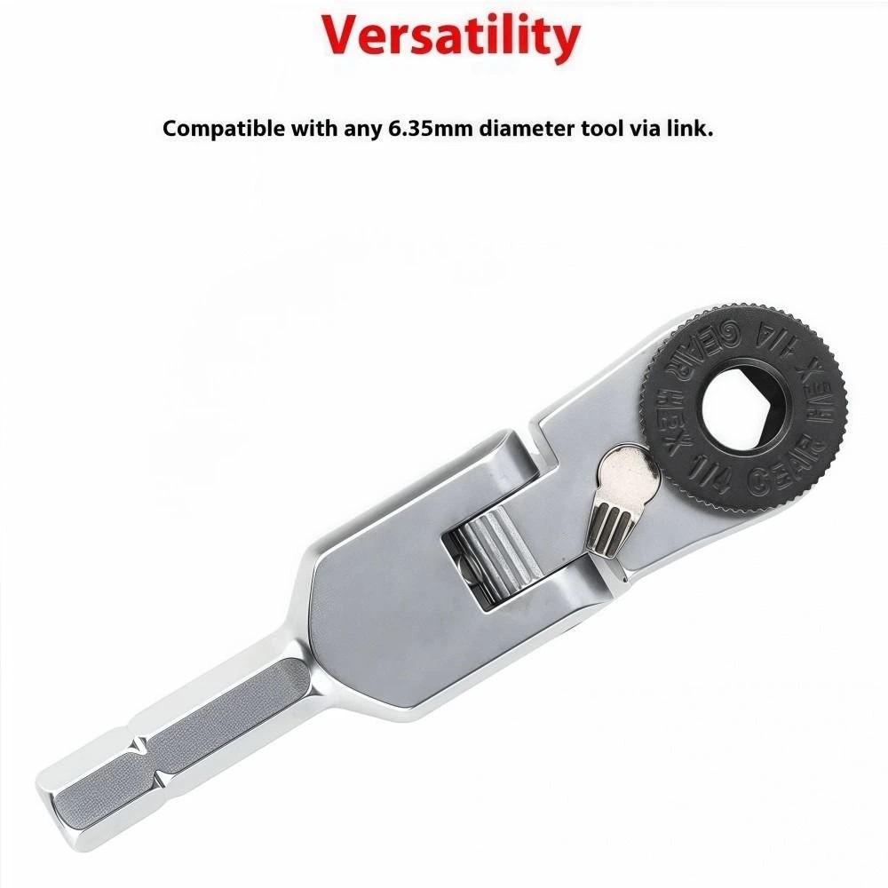 New Mini Torque Wrench 1/4" Adjustable Hexagonal Ratchet Wrench Fast Toughbuilt Two-way Screwdriver Manual Tools