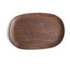 South American Walnut Melon Seeds Plate Japanese Solid Wood Snacks Fruit Dessert Tray Creative Acacia Wood Dessert Plate