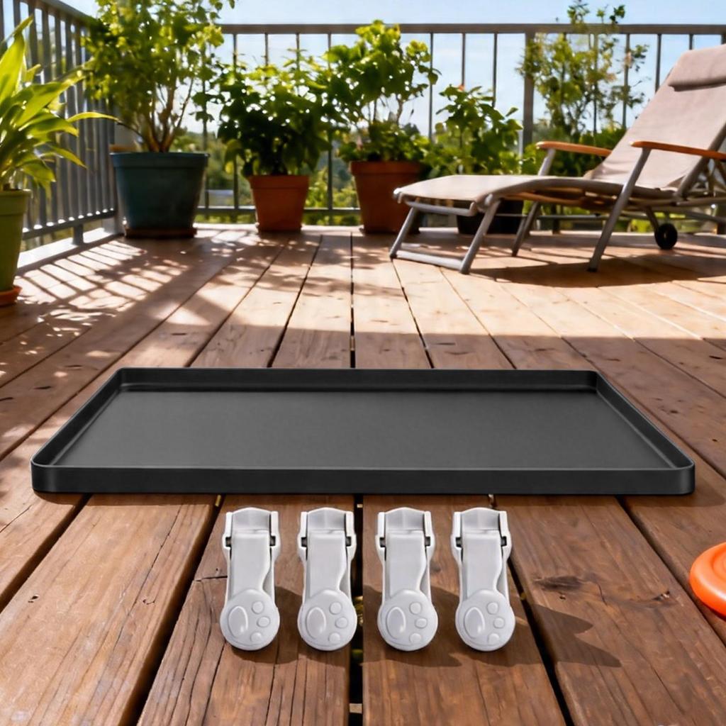 Potty Pad Holder Dog Potty Mat Tray Raised Edge Pee Pad Tray for Indoor Bathroom Apartment Patio Laundry Backyard Living Room