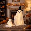 Figurine de Chien pour Halloween avec un Aspect Chaud Éclairé, Fonctionne à Piles, Accent d'Intérieur pour Étagère d'Entrée, Vitrine et Décoration de Fête à l'Intérieur