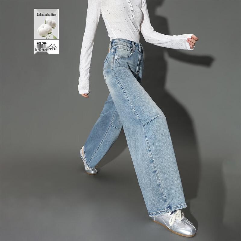 Demana Women s Breathable Cotton Distressed Jeans L