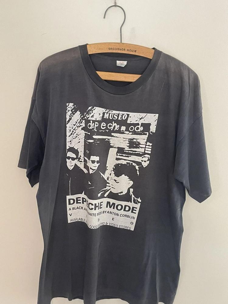 

80-е Depeche Mode Группа Ретро Стиль Черная Унисекс Футболка Перепечатка S-5XL Унисекс Футболка XXXXL