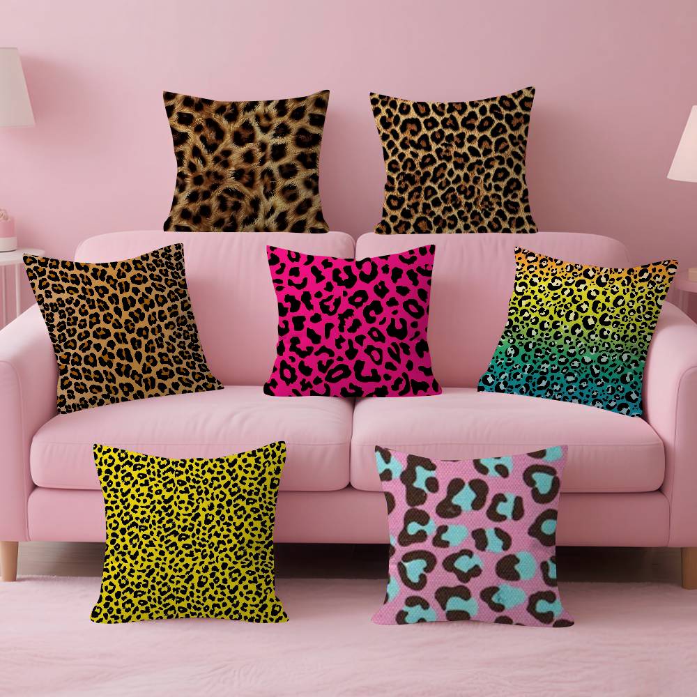 Fashion Leopard Personalized Pillow Dust Cover Bedroom Kids Party Decoration Pillowcase Birthday Children Gift