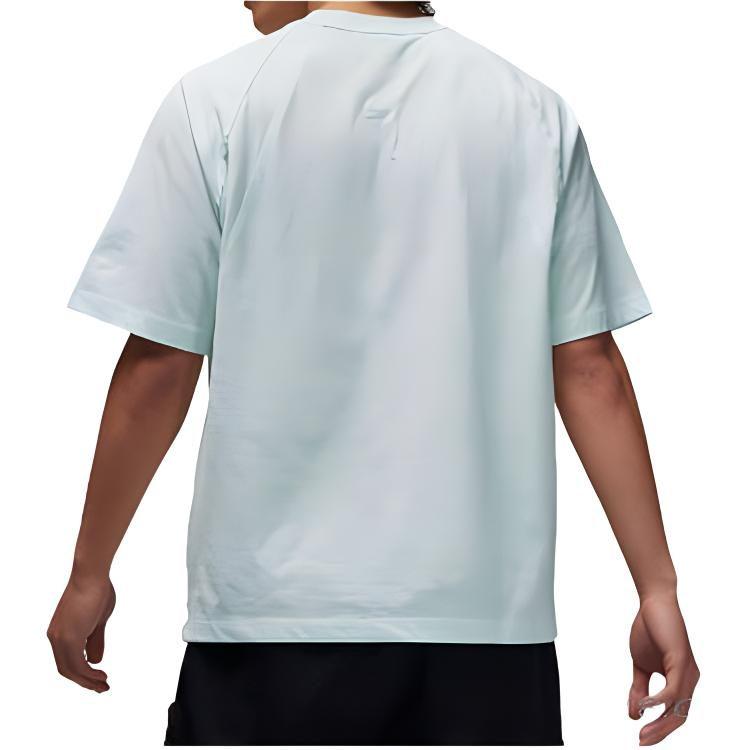 Jordan T Shirts Men's Slight Green Crew Neck Moderate Straight Fit DX9592-394