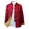 Double-Sided Tang Suit Jacket for Men: Long Sleeve, Chinese Style, Ideal for Middle-Aged & Elderly - Perfect for Spring & Autumn.