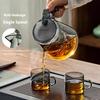 Gianxi Elegant Cup Tea Pot One Click Tea Separation Large Capacity Household Lazy Glass Tea Set