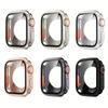 Change To Ultra Full Protector Case for Apple Watch 45 46 44mm Tempered Glass Screen Protector for IWatch Series 10 9 8 7 6 SE 5