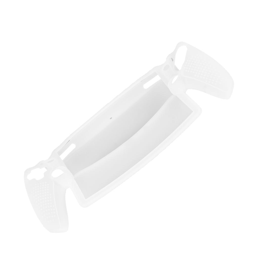 Game Console Silicone Case Professional Scratch Proof Shockproof Protective Case for PS5 Portal Remote Player White