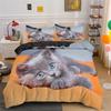3D Digital Printing Cute Animals Cats  Bedding Set Suitable For Bedroom Duvet Cover King Queen Pillowcases Comforter Bed Linen