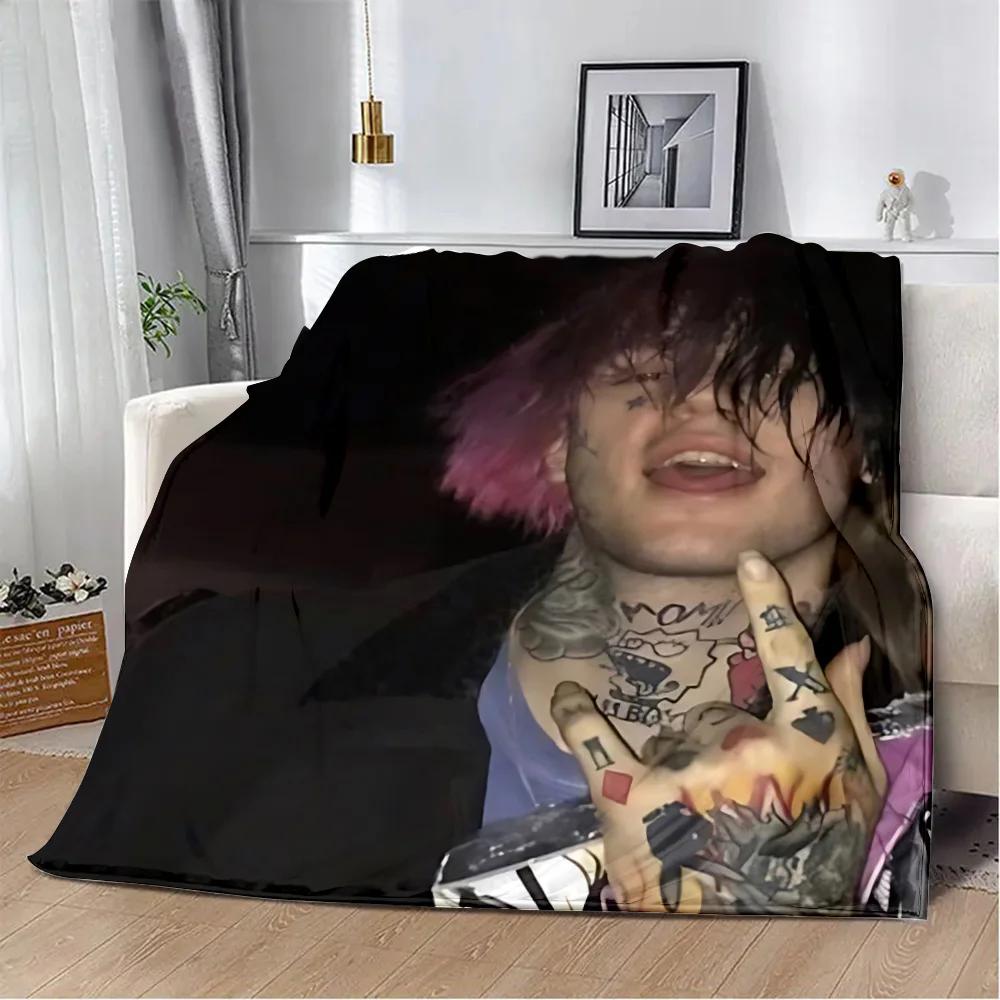 Heißer Sänger Bedruckte Decke Picknickdecken Warme Decke Weich und L-Lil P-Peep Bequeme Decke Zuhause Reise Geburtstagsgeschenk